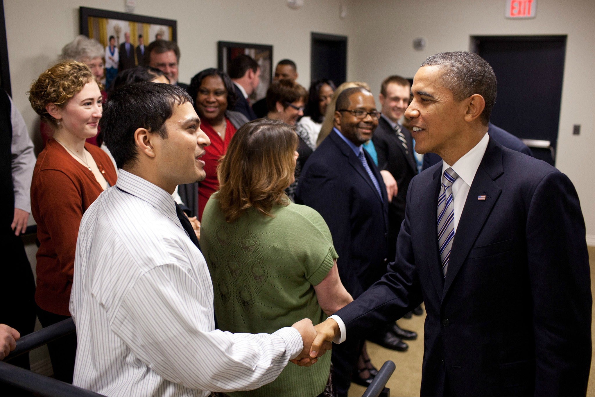 Meeting President Obama in 2012