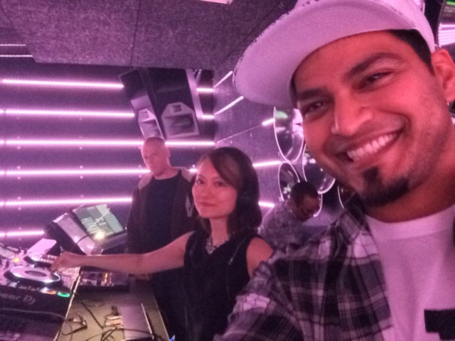 Warm-up selfie with Cadence Boss mama DJ Vanniety Kills & Kinetiks MC!