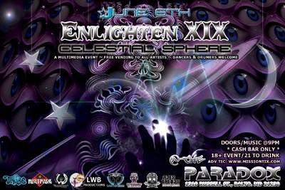 w/ Moody Moore for Enlighten XIX @ The Paradox, Baltimore MD – 6/15