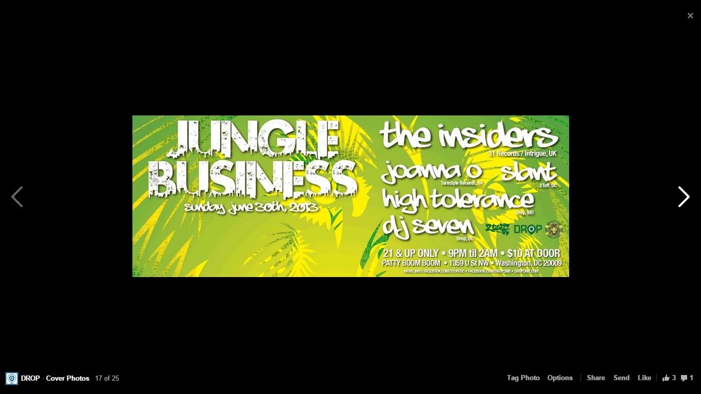w/ Seven – Jungle Business @ Patty Boom Boom, DC 6/13