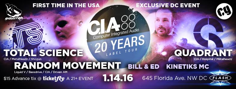 C.I.A. Records Tour @ Flash! 1/14/16