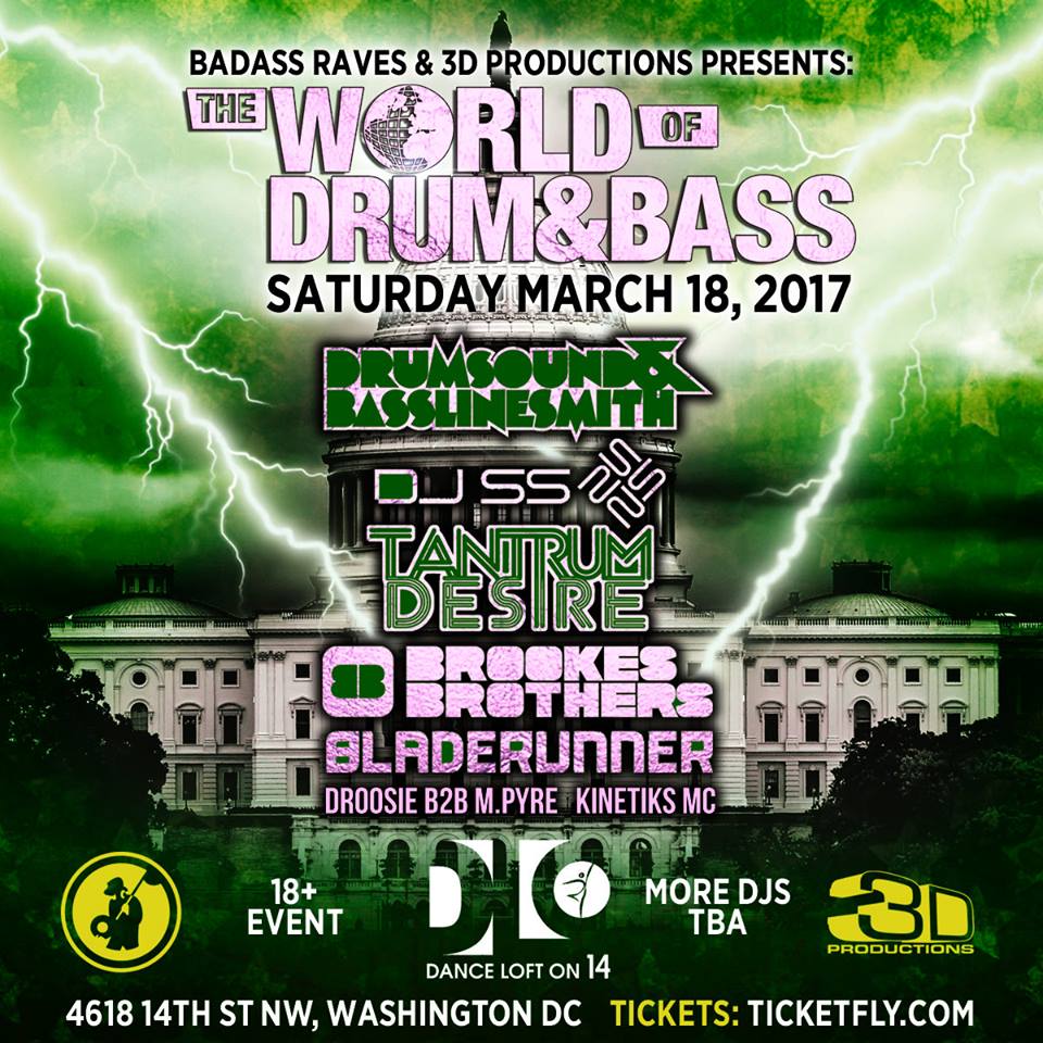 The World of Drum & Bass DC @ Dance Loft on 14th [03.18.17]