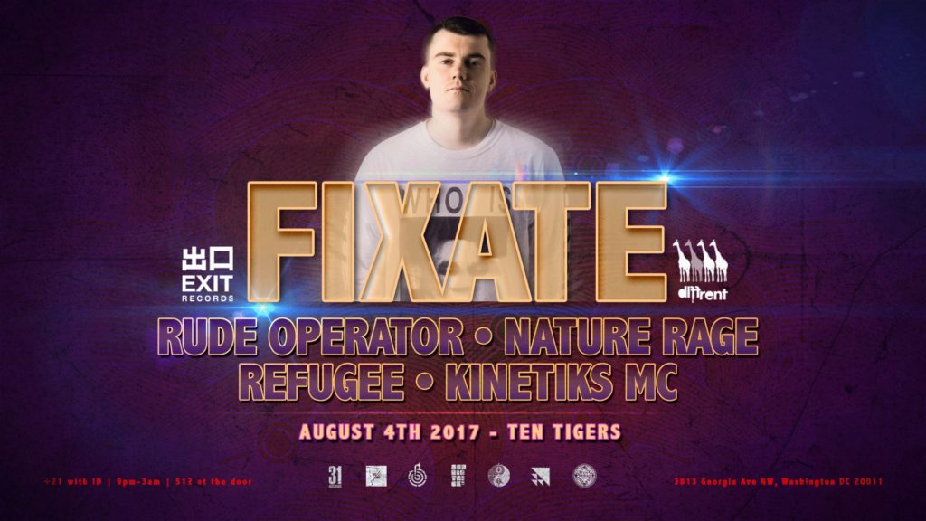 SubDistrick & Amalgamation presents: Fixate @ Ten Tigers! [Fri 08.04.17]