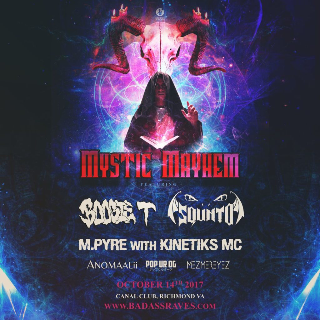 Mystic Mayhem (Halloween Rave) – Richmond, VA [10/14/17]